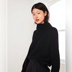 Quince Baby Alpaca-Wool Turtleneck